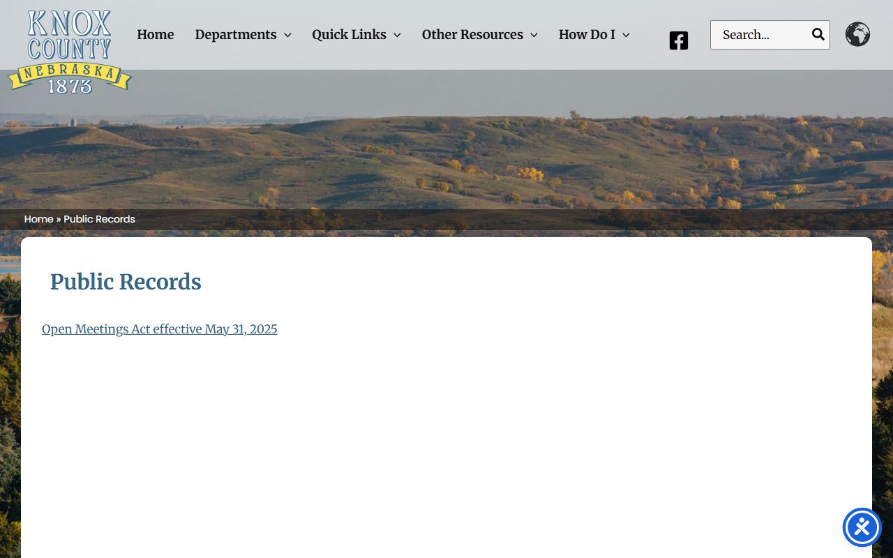 Knox County inmate records public records request page