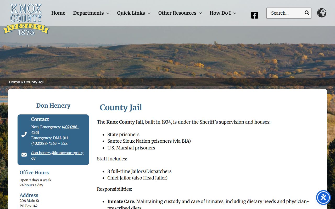 Knox County Jail inmate records official county jail page