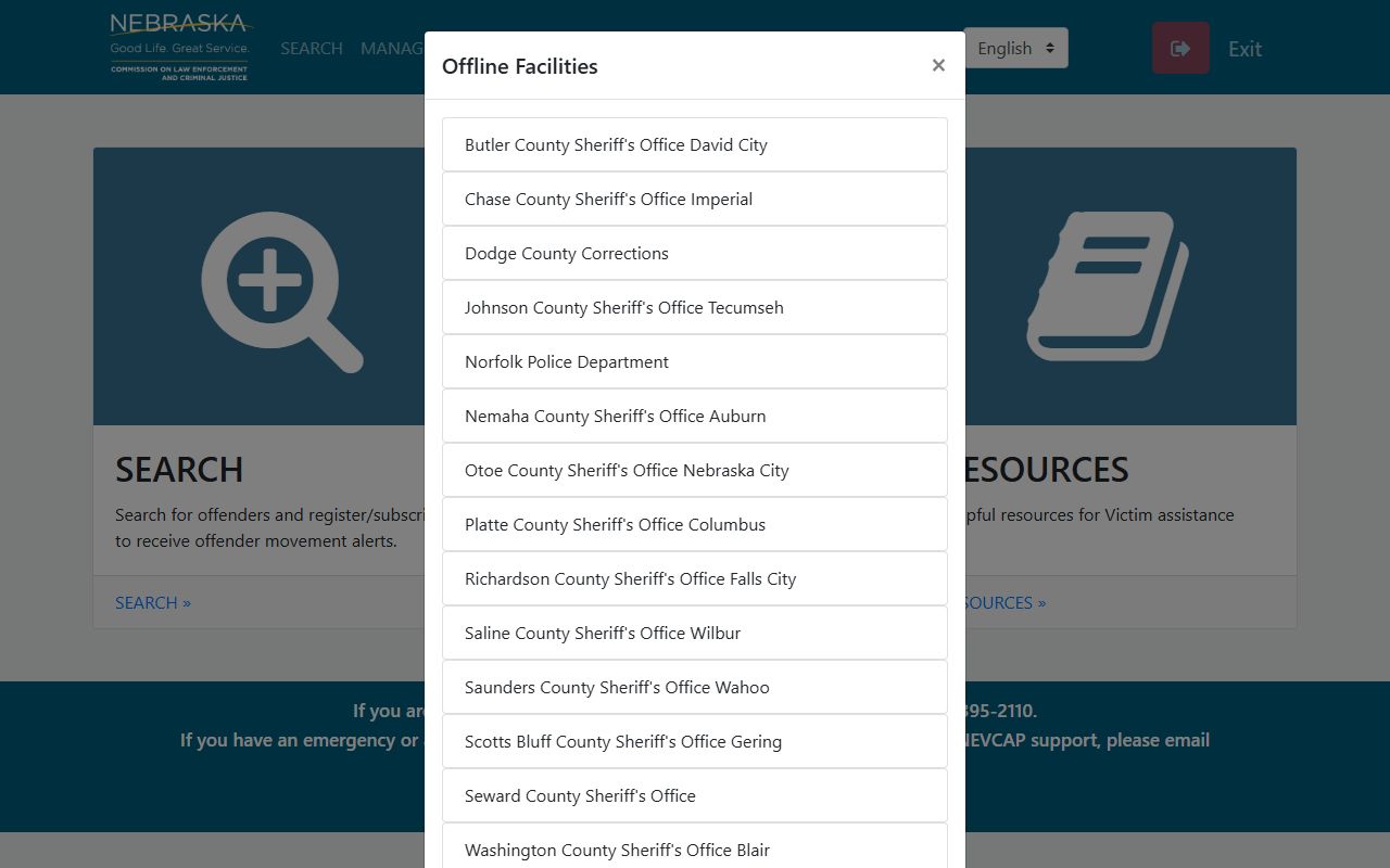 Knox County inmate records NEVCAP custody and court notification portal